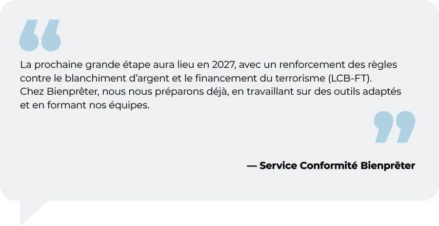 Service conformité Bienprêter