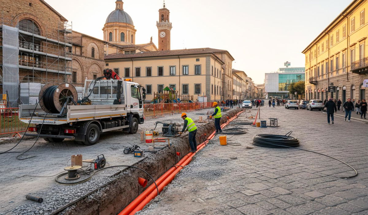 illustration Déploiement Fibre Florence