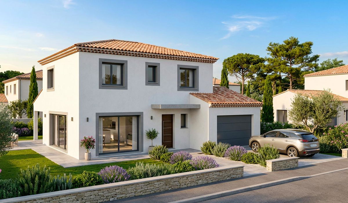 illustration Travaux de construction - villa Marignane